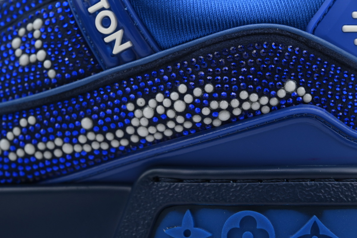 Louis Vuitton Trainer Maxi Blue Swarovksi Crystals