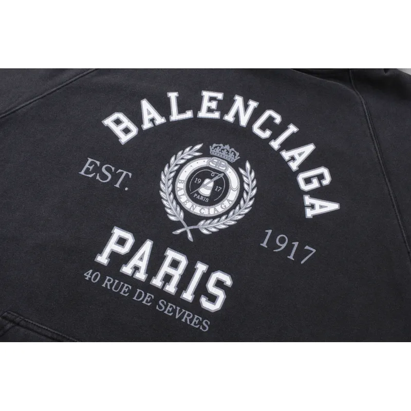 Balenciaga Hoodie Dark Grey