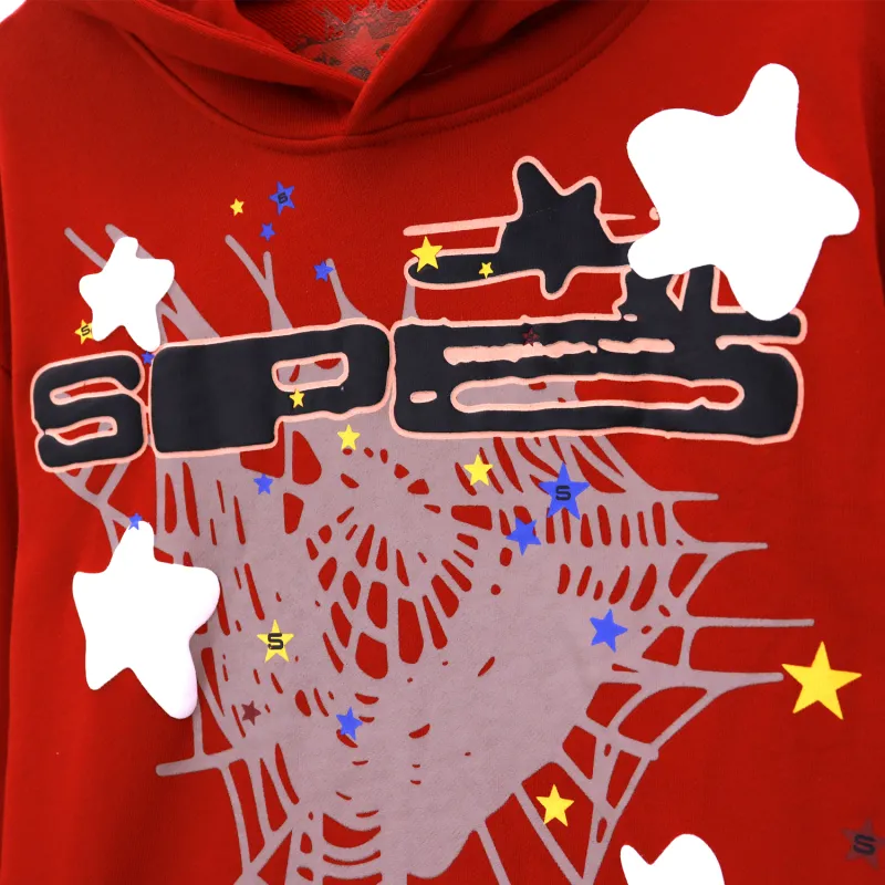 Sp5der TC5 Hoodie Red 5505
