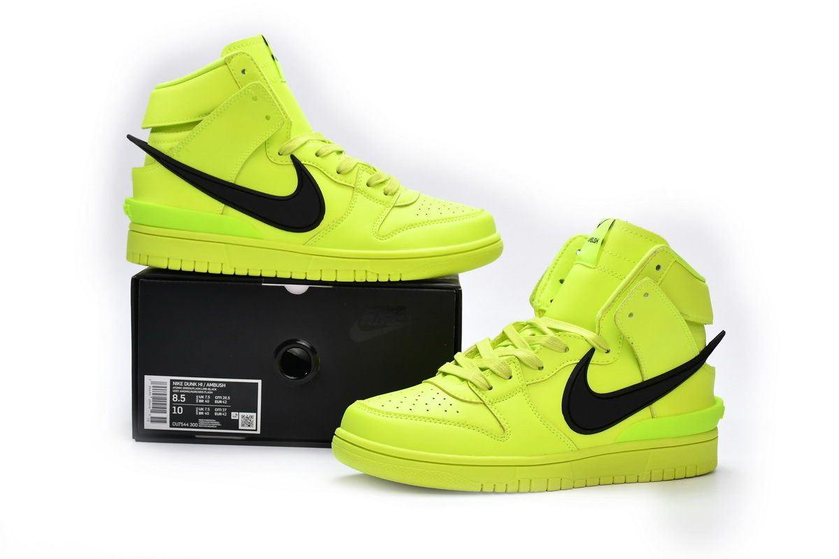 Ambush x Nike Dunk High Flash Lime CU7544-300