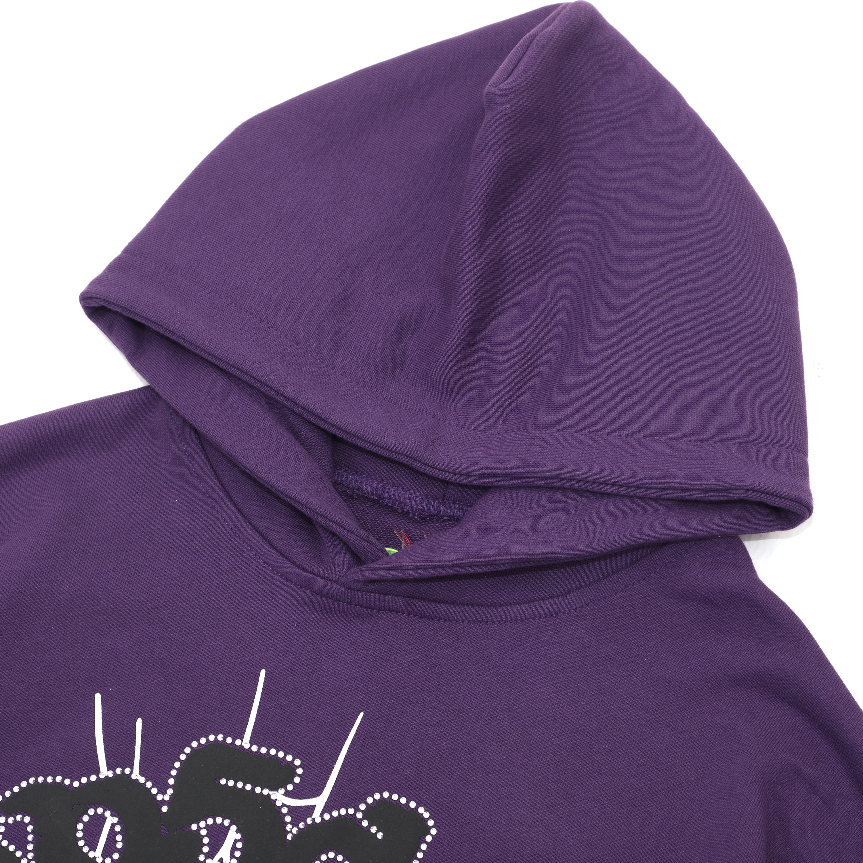 Sp5der Spider Web Print Gothic Punk Purple Hoodie