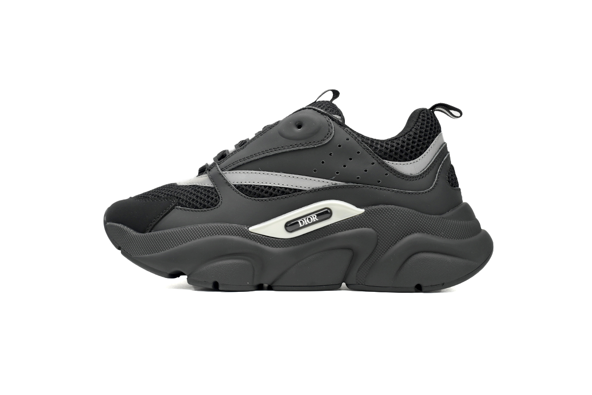 Dior B22 Black Silver Reflective