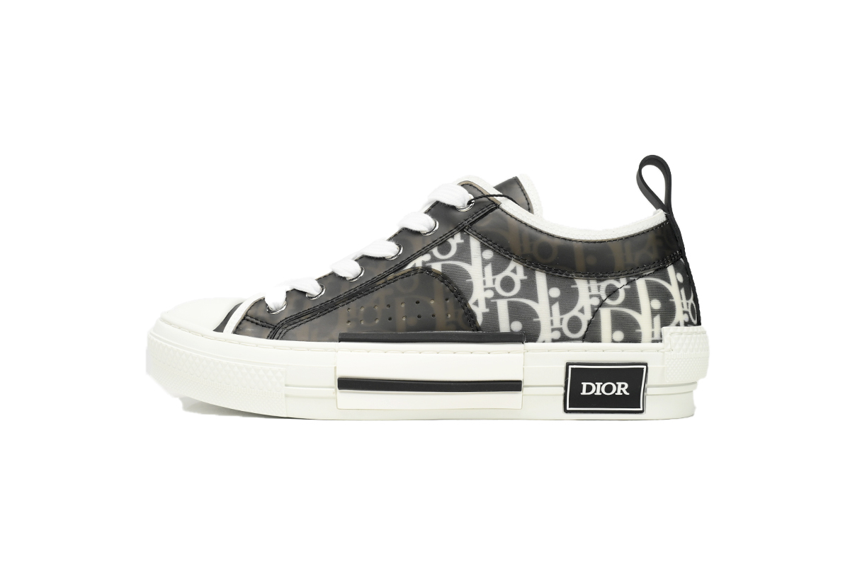 Dior B23 HT Oblique Transparency Low Bang Black and White 3SN272ZIR 16536