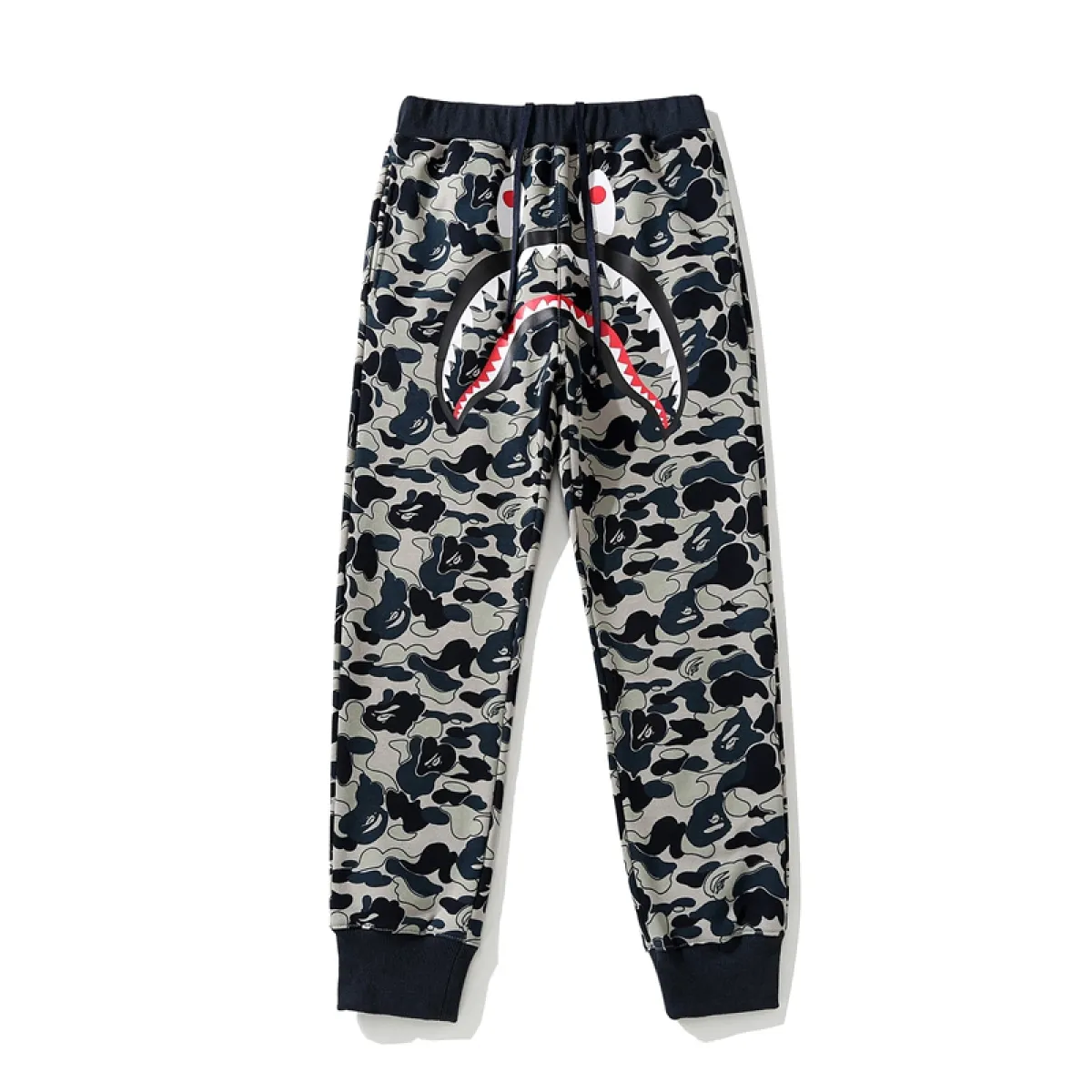 BAPE Shark Head Cookie Camouflage Shark Trousers
