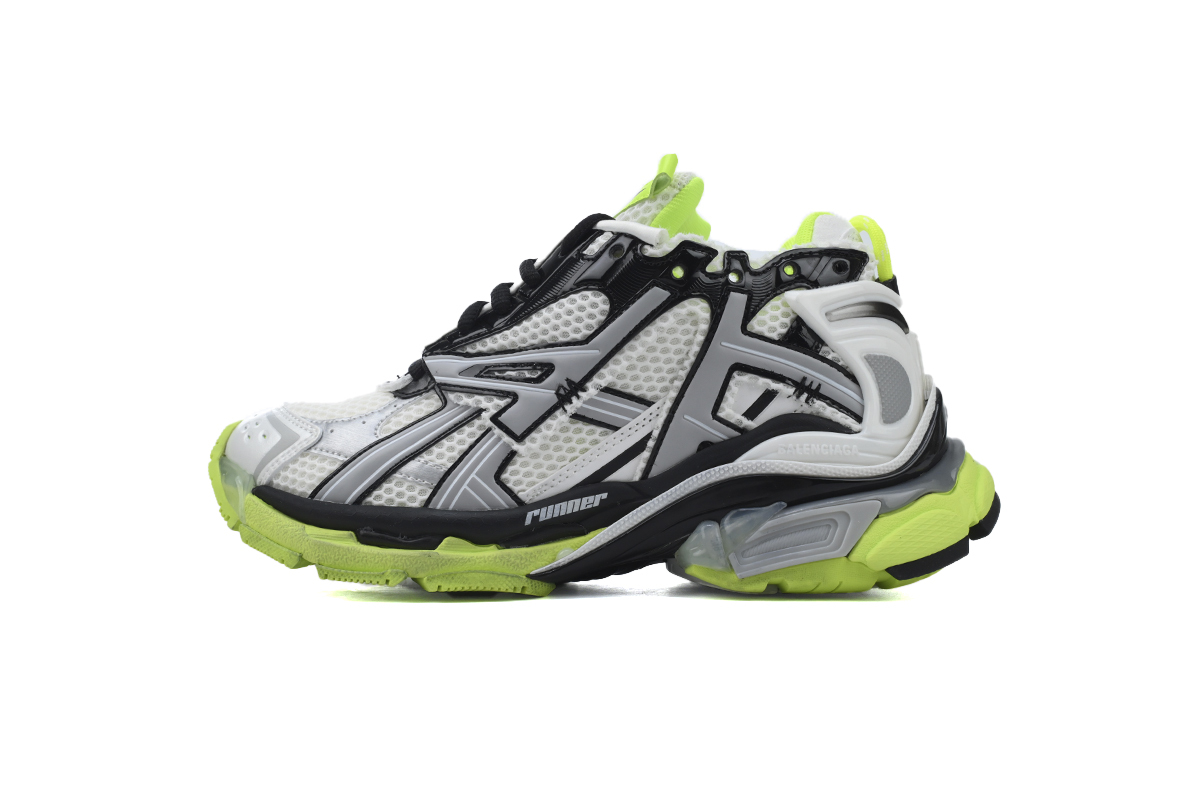 Balenciaga Runner Black White And Yellow 677402 W3RBP 1093