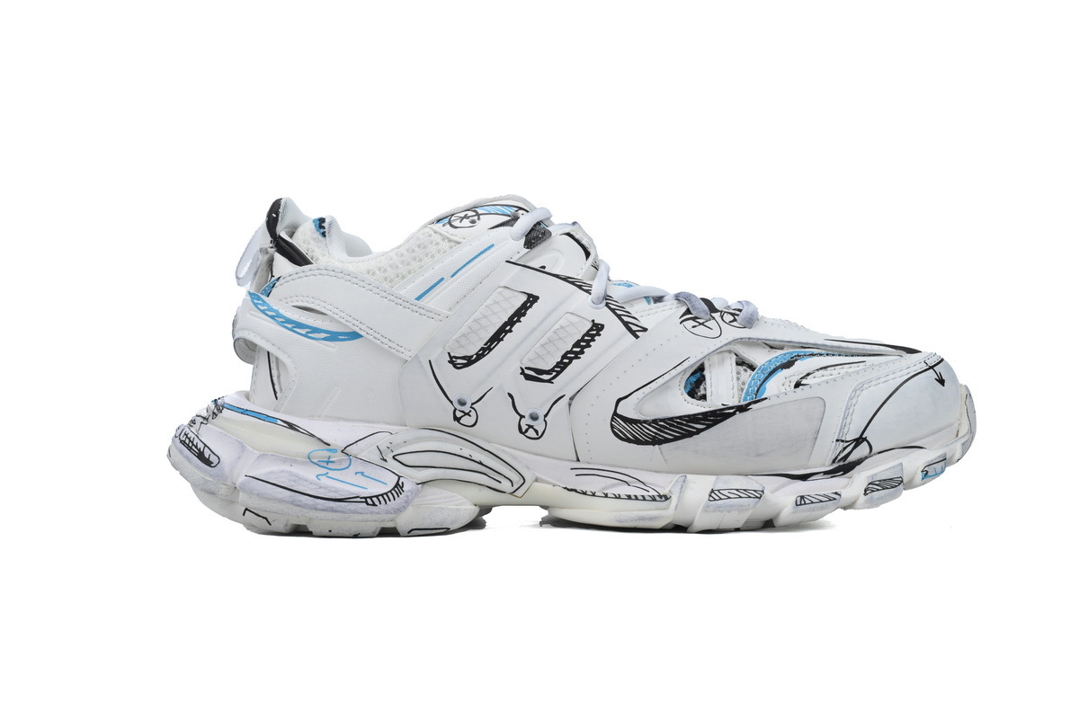 Balenciaga Track Sneaker White Blue 542023 W3SRA 9014