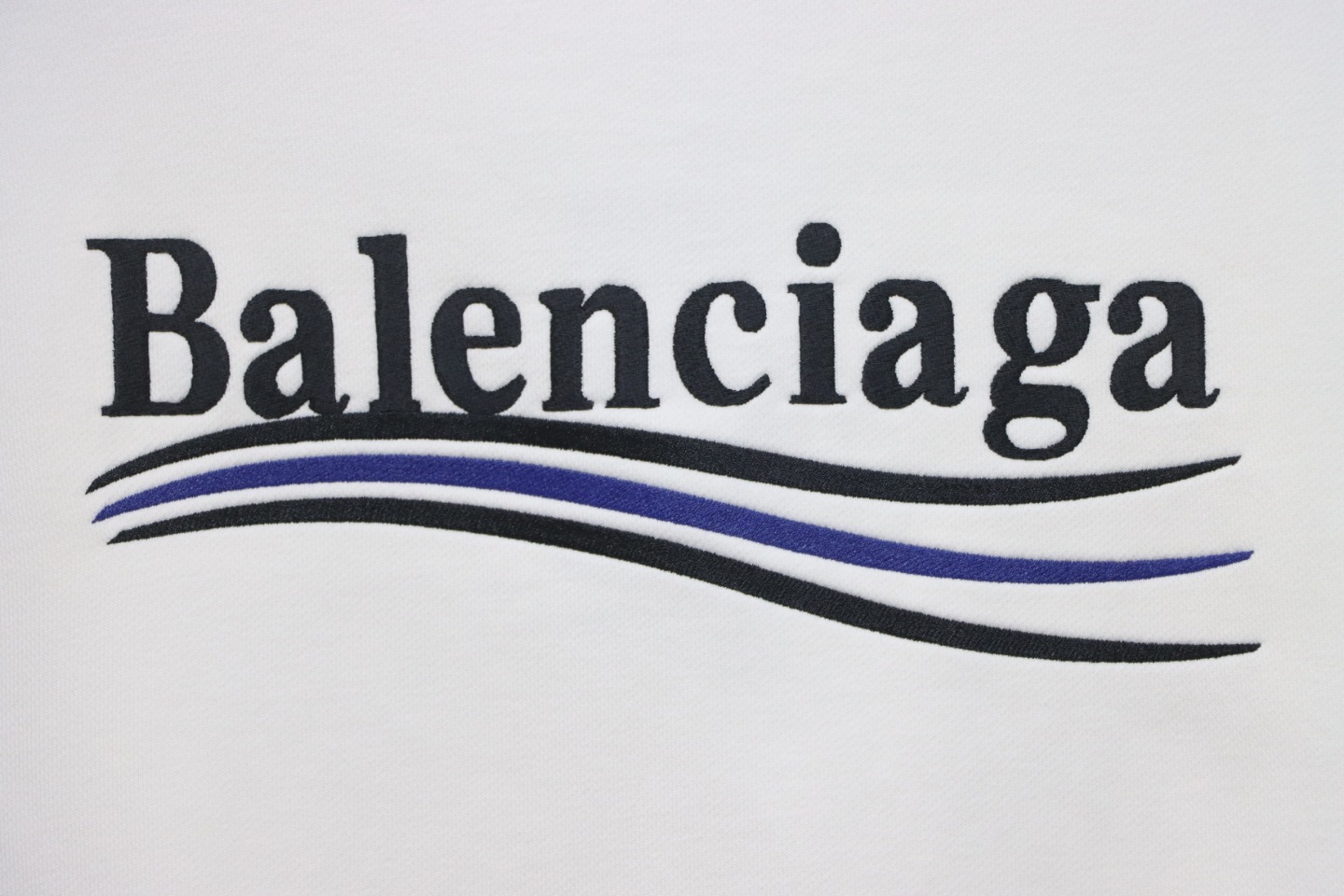 Balenciaga Campaign Logo Printed Hoodie White