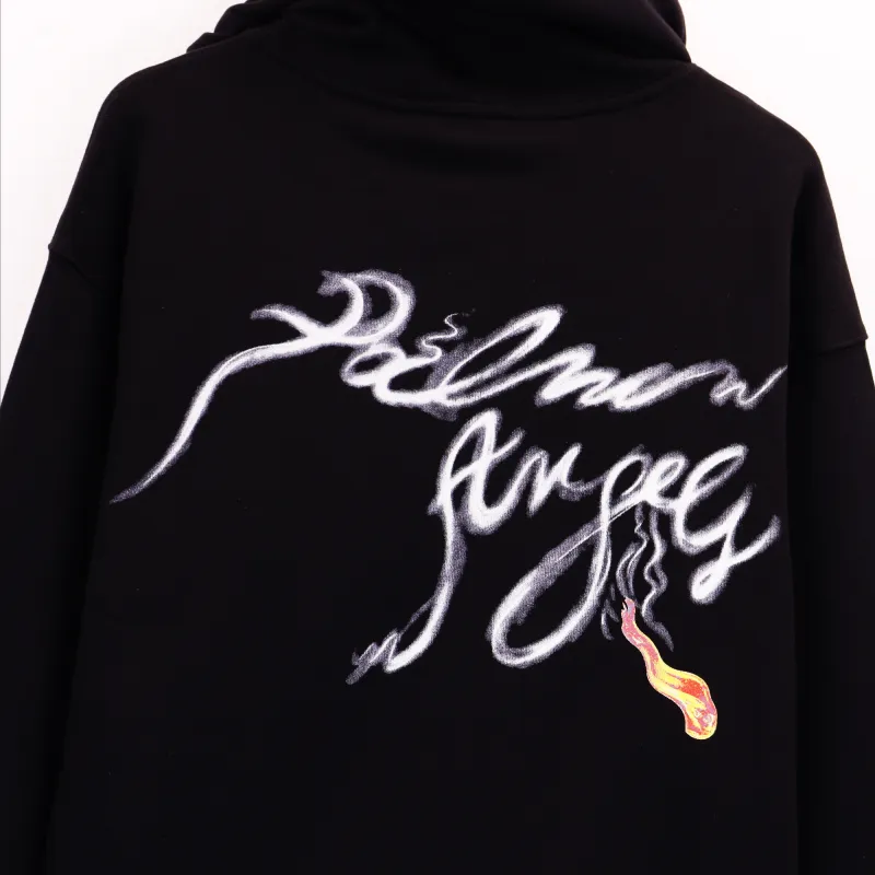 Palm Angels Foggy PA Hoodie Black