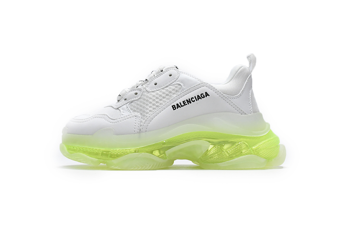 Balenciaga Triple S White Green 544351 W0901 9010