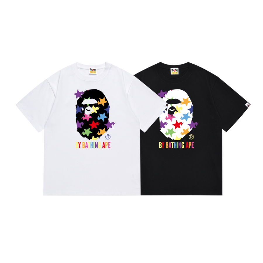 BAPE Bicolor College T-shirt White/Black 134