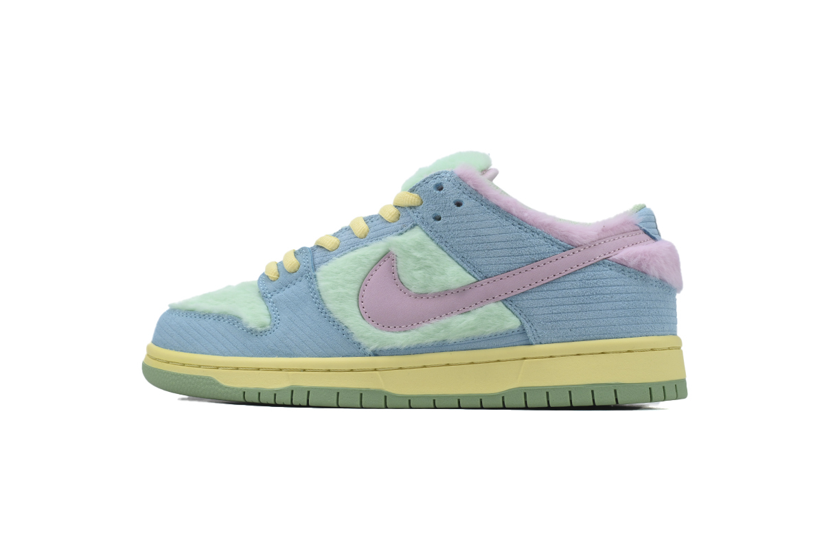 Verdy x Dunk SB Low Visty Pink Blue Green FN6040-400
