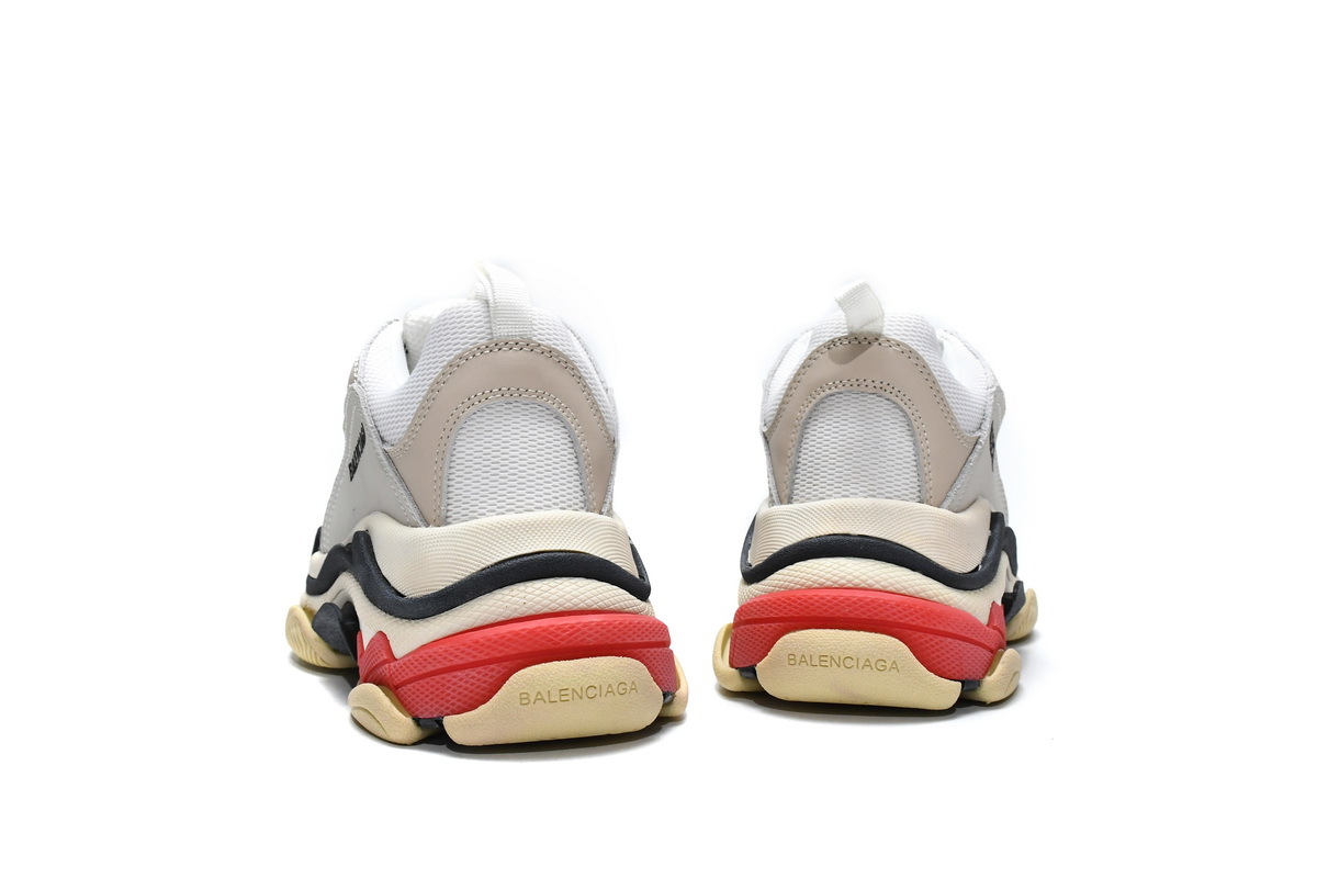 Balenciaga Triple S White Dark Grey Red 524037 W09E1 9000