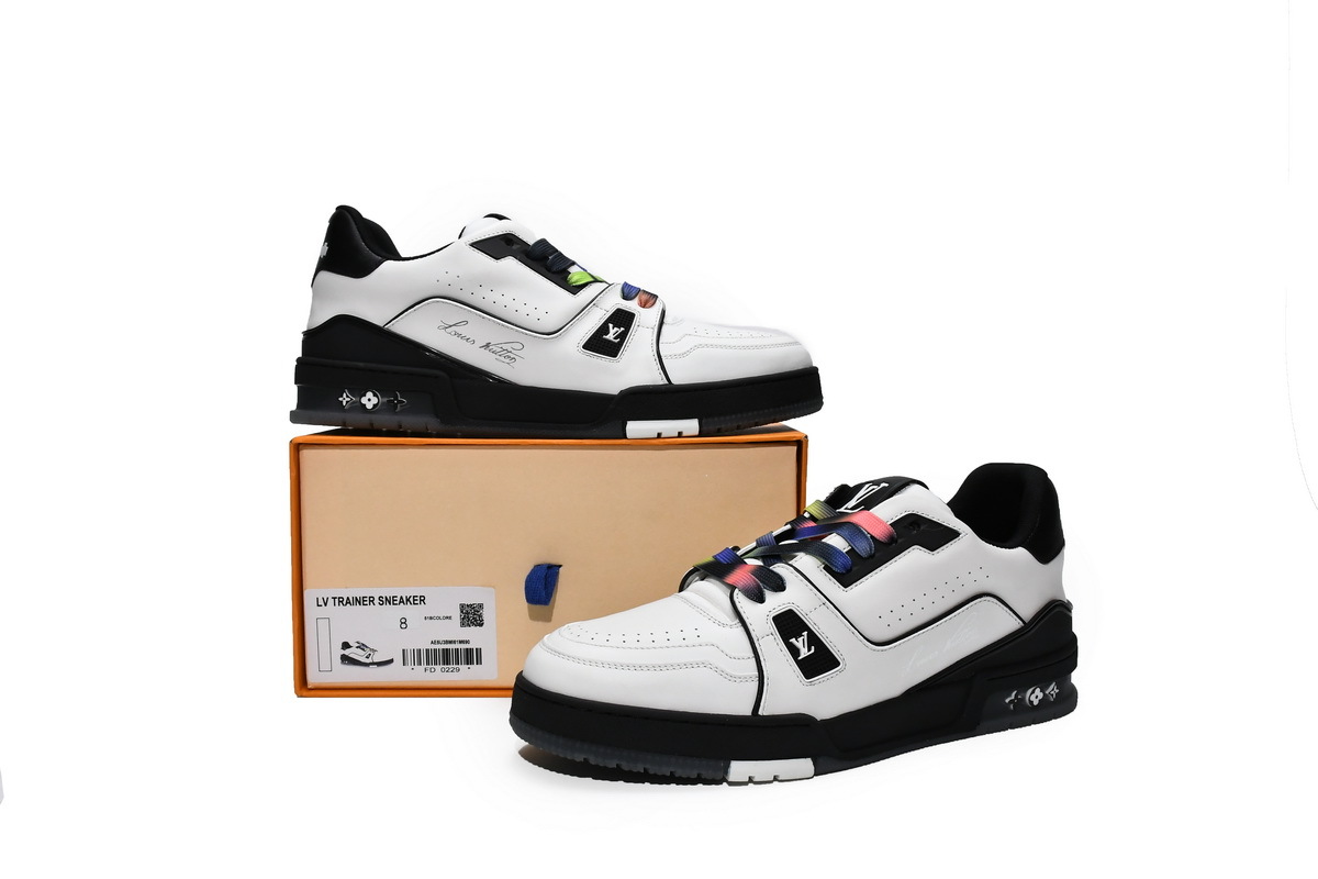 Louis Vuitton Trainer Black White 1A9ADA