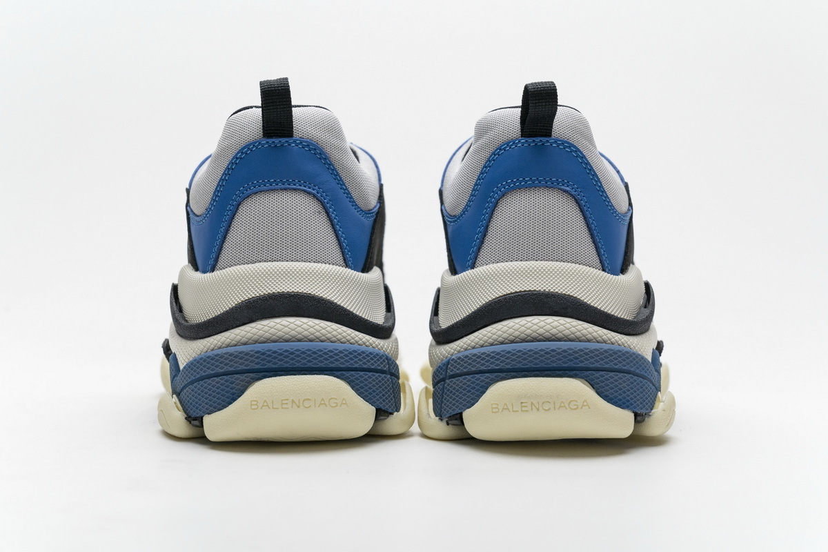 Balenciaga Triple S Black Grey Blue 541624 W06E2 7080