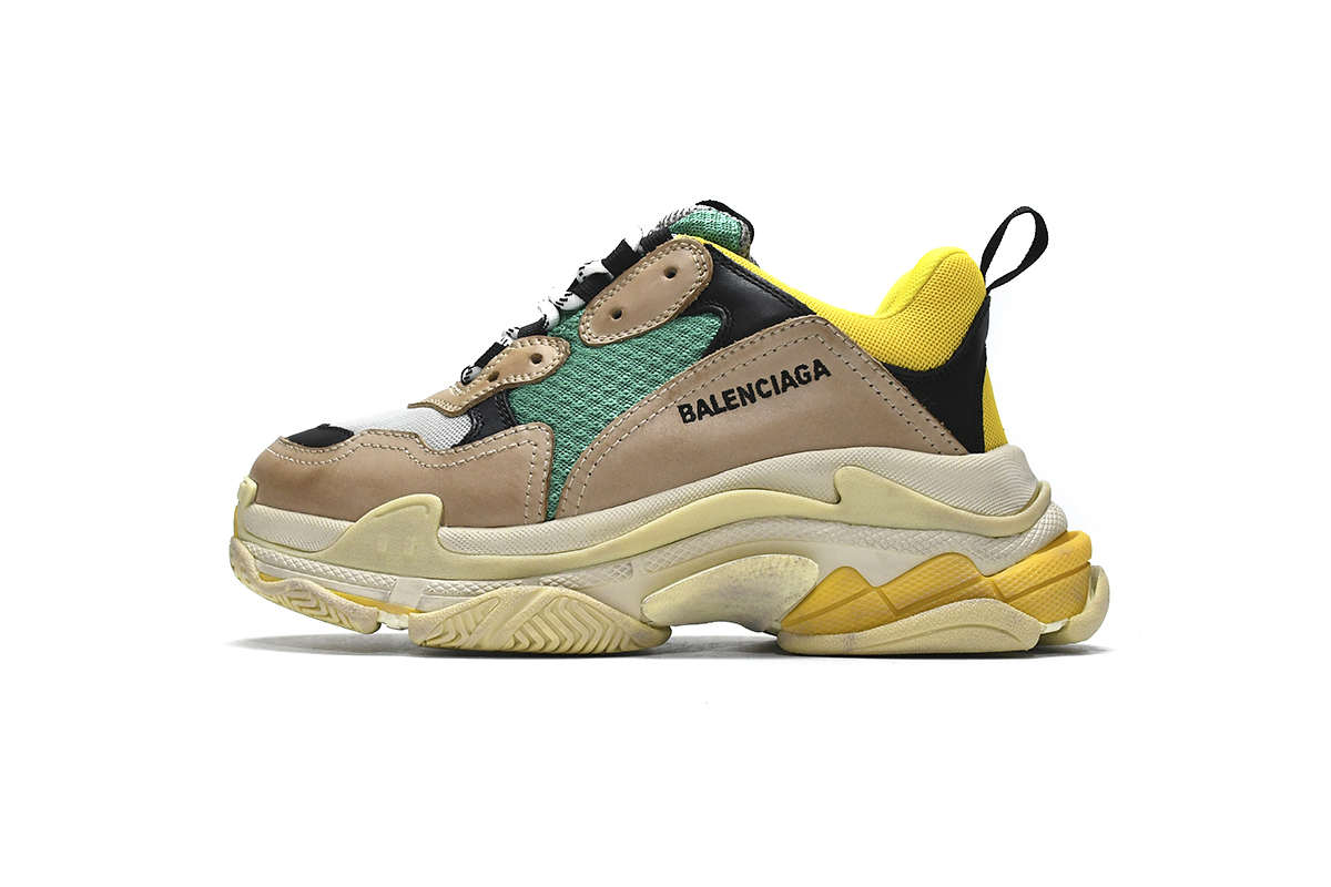 Balenciaga Triple S Green Yellow 483513 W06E3 7070