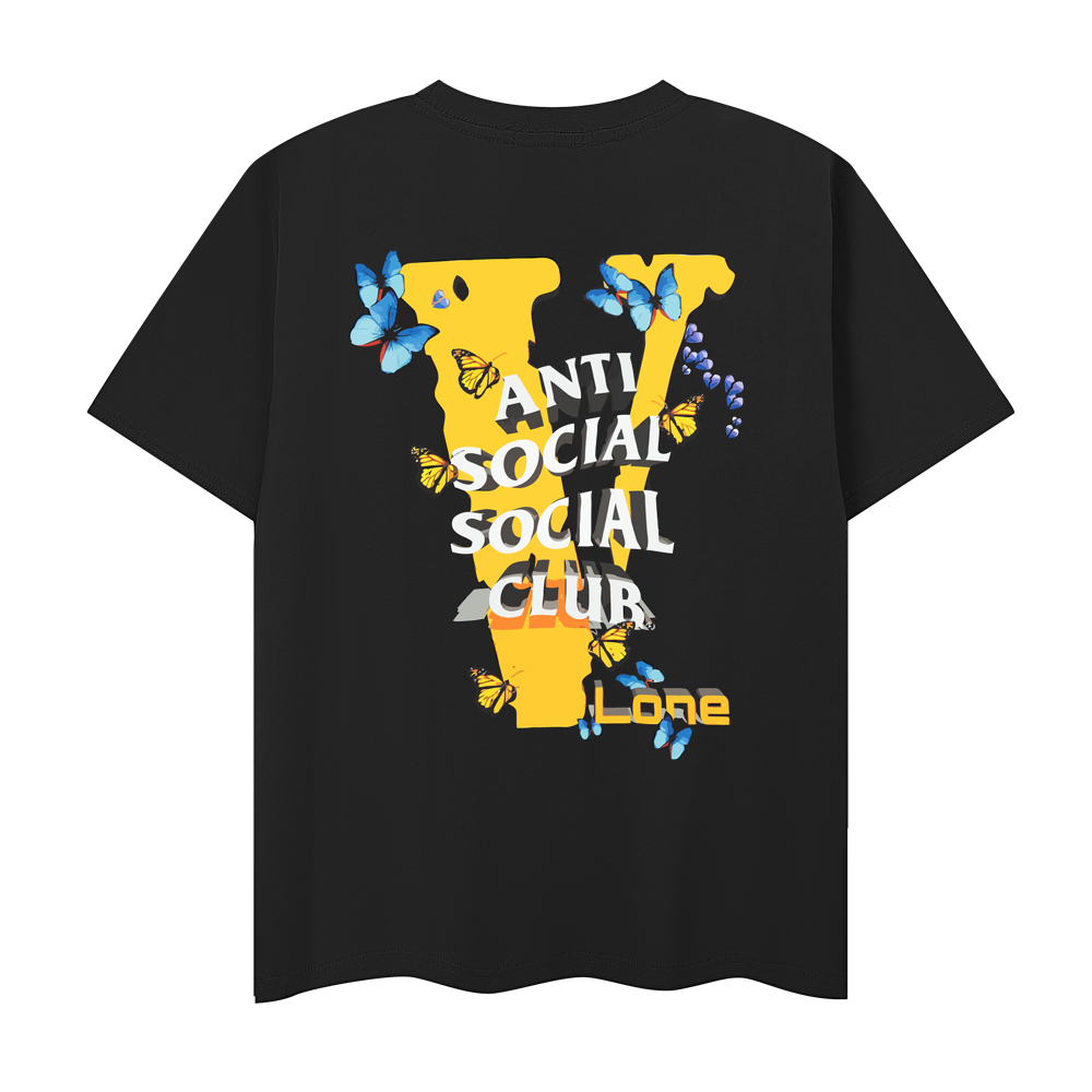 VLONE X ASSC Butterfly T-shirt Black