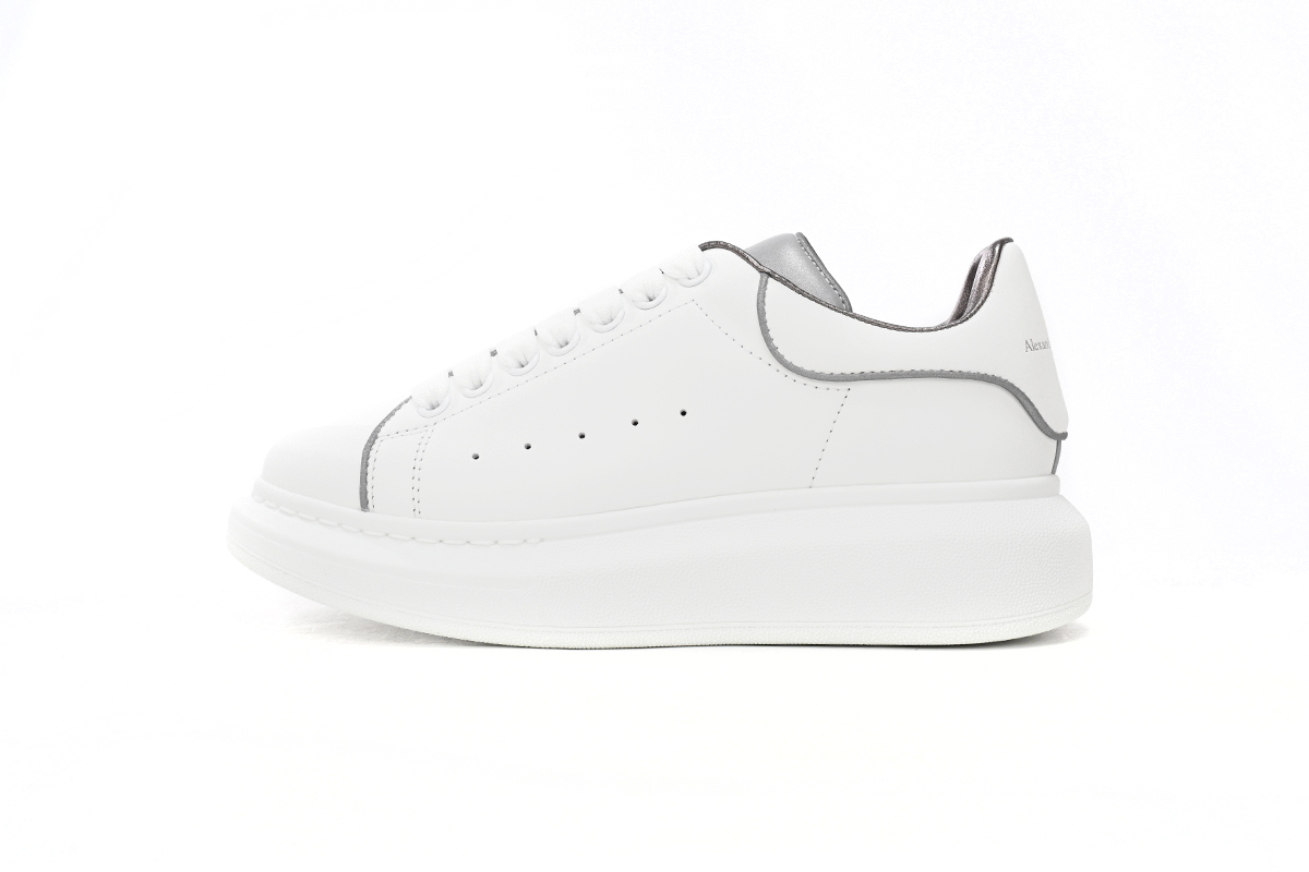 Alexander McQueen Oversized Sneaker White Silver