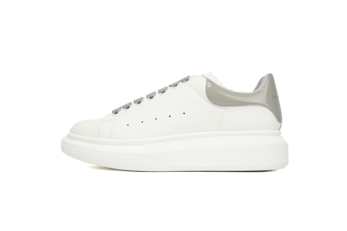 Alexander McQueen Oversized Sneaker White Metallic Platinum