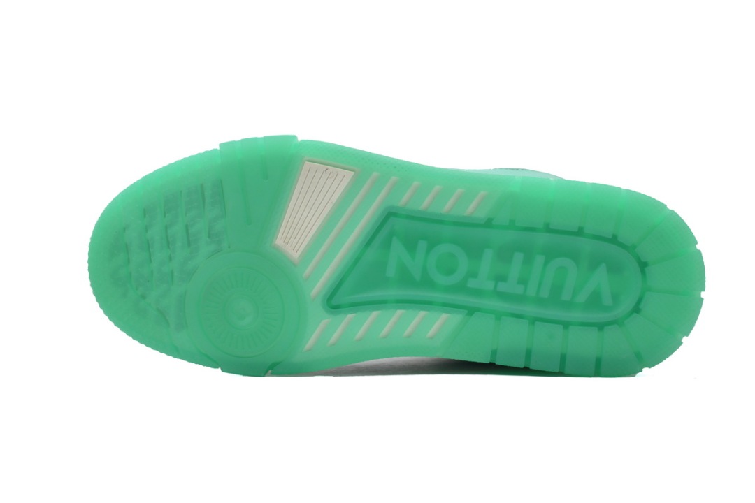 Louis Vuitton Trainer Green White 1A8KBS