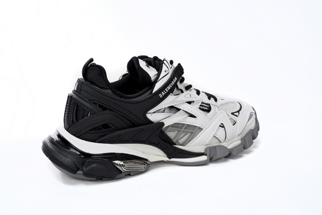 Balenciaga Track 2 Sneaker Black And White 568614 W2GN3 1090
