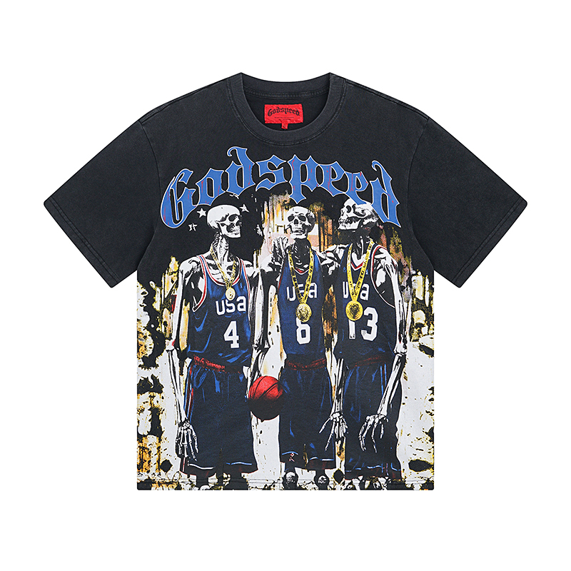 Godspeed Dream Team Tee Grey Wash
