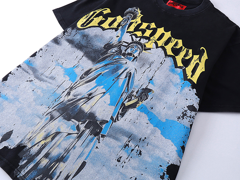 Godspeed Chrome Liberty T-Shirt Black Wash