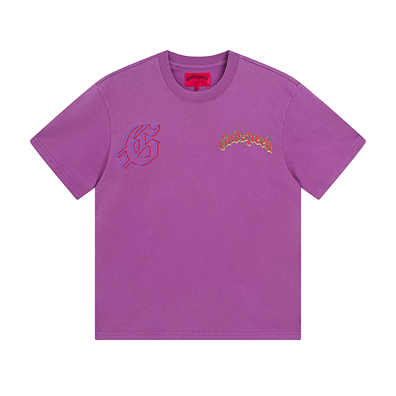 Godspeed Goldie T-Shirt Purple Washed