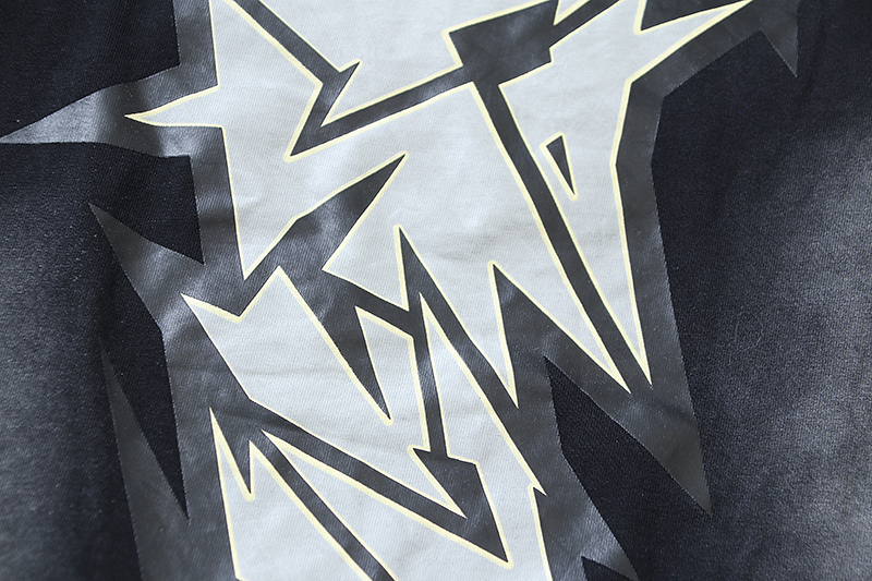 Hellstar Crack Print T-shirt Black