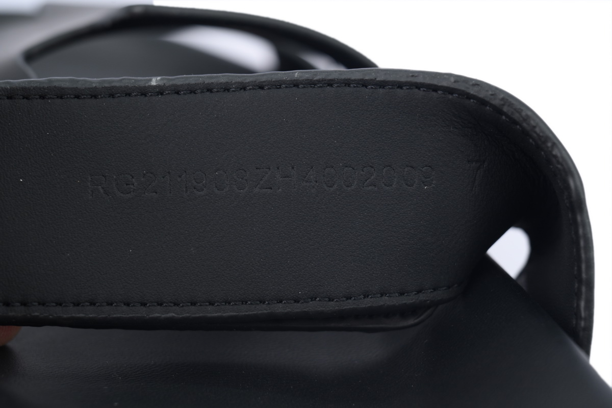 Hermes Calfskin Chypre Sandals Black
