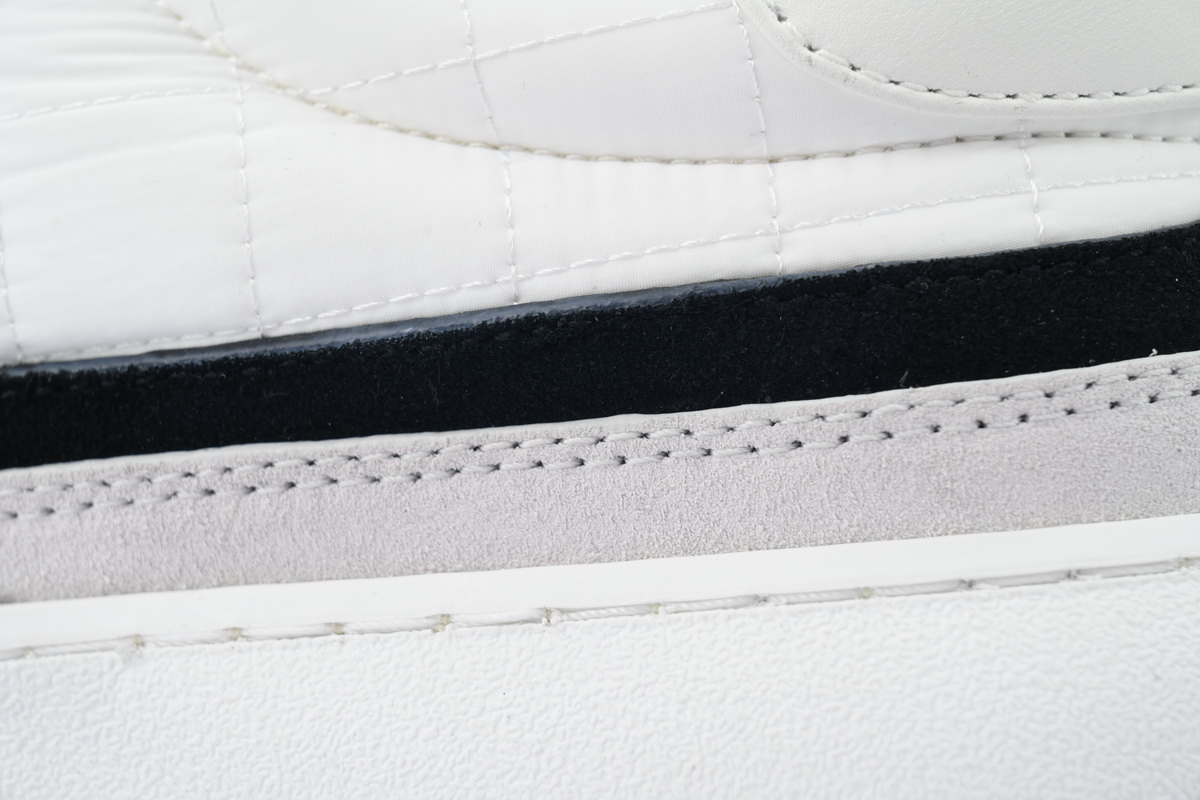 Chanel Suede Calfskin White Light Grey Low Top Sneakers