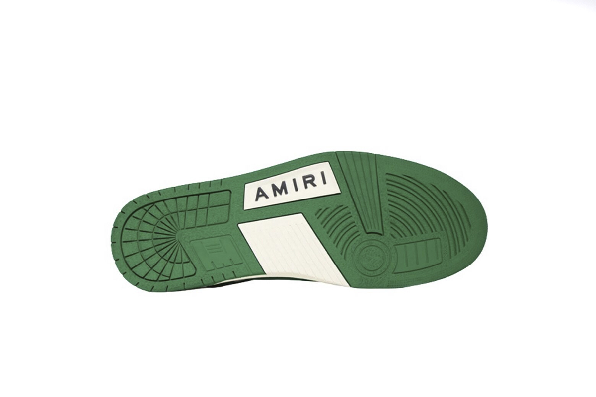 Amiri Skel Top Low White Green
