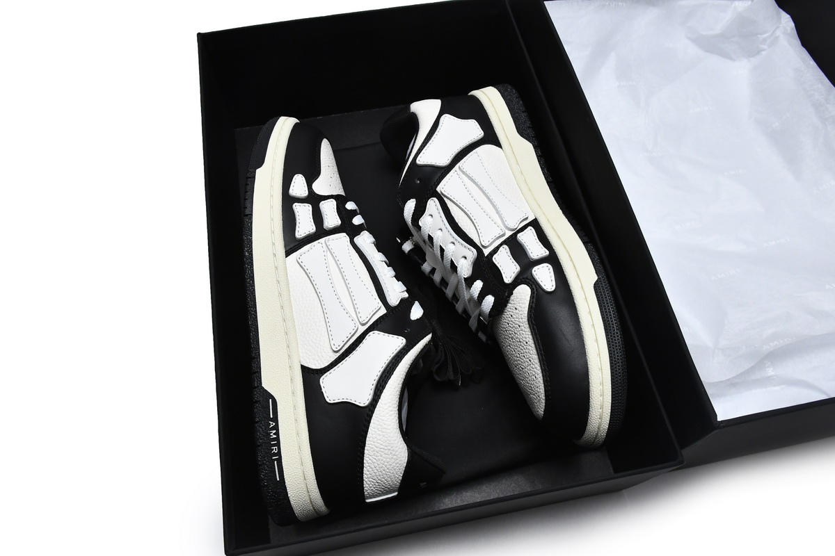 Amiri Skel Top Low Black White