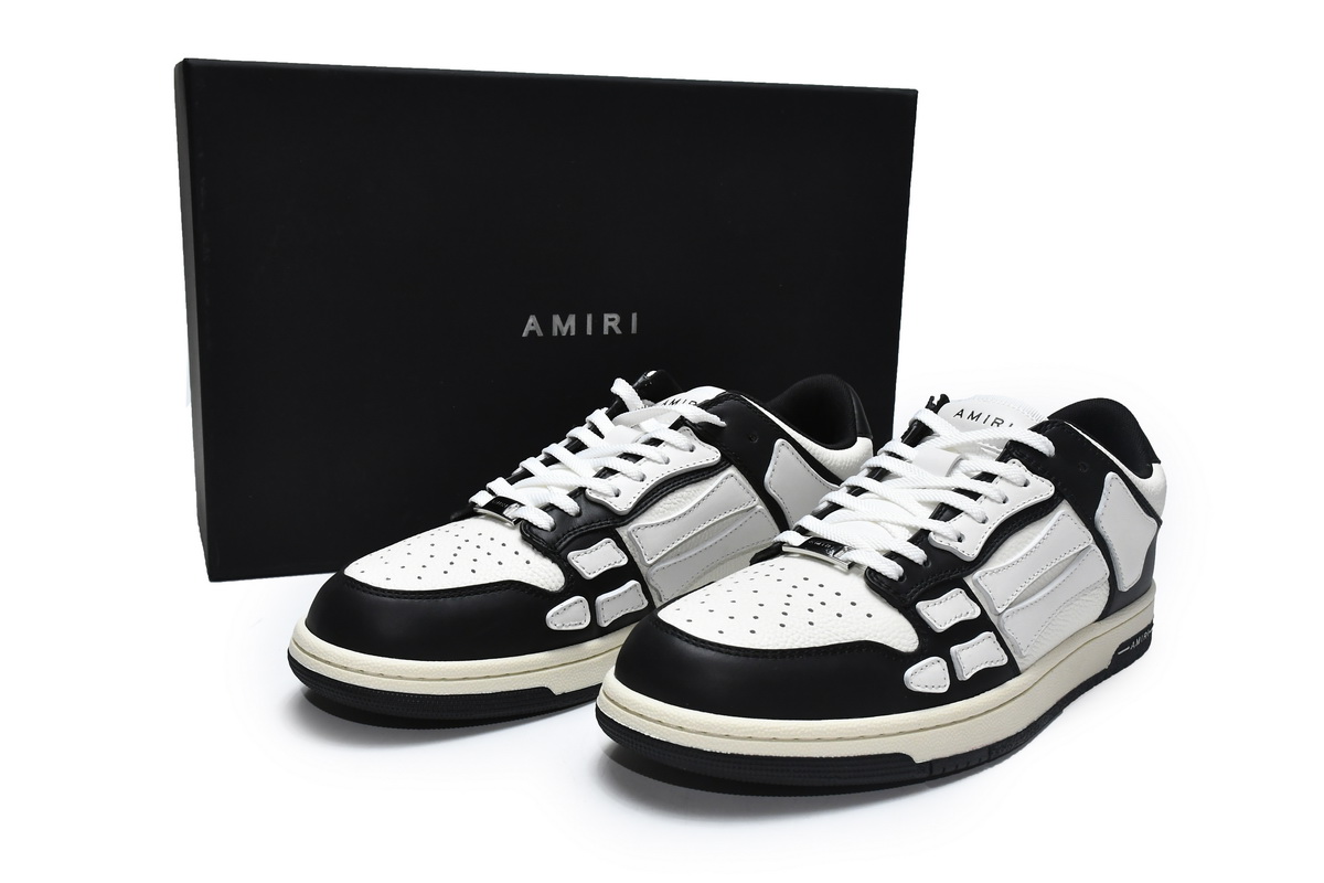 Amiri Skel Top Low Black White