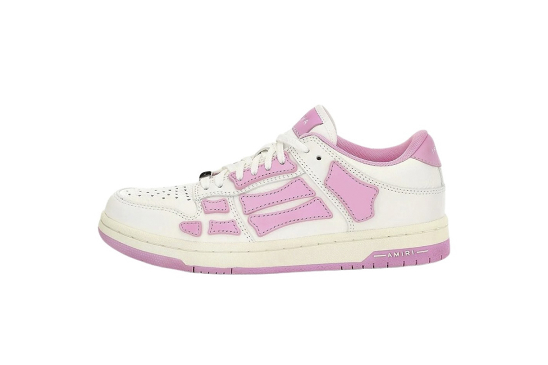 Amiri Skel Top Low White Pink