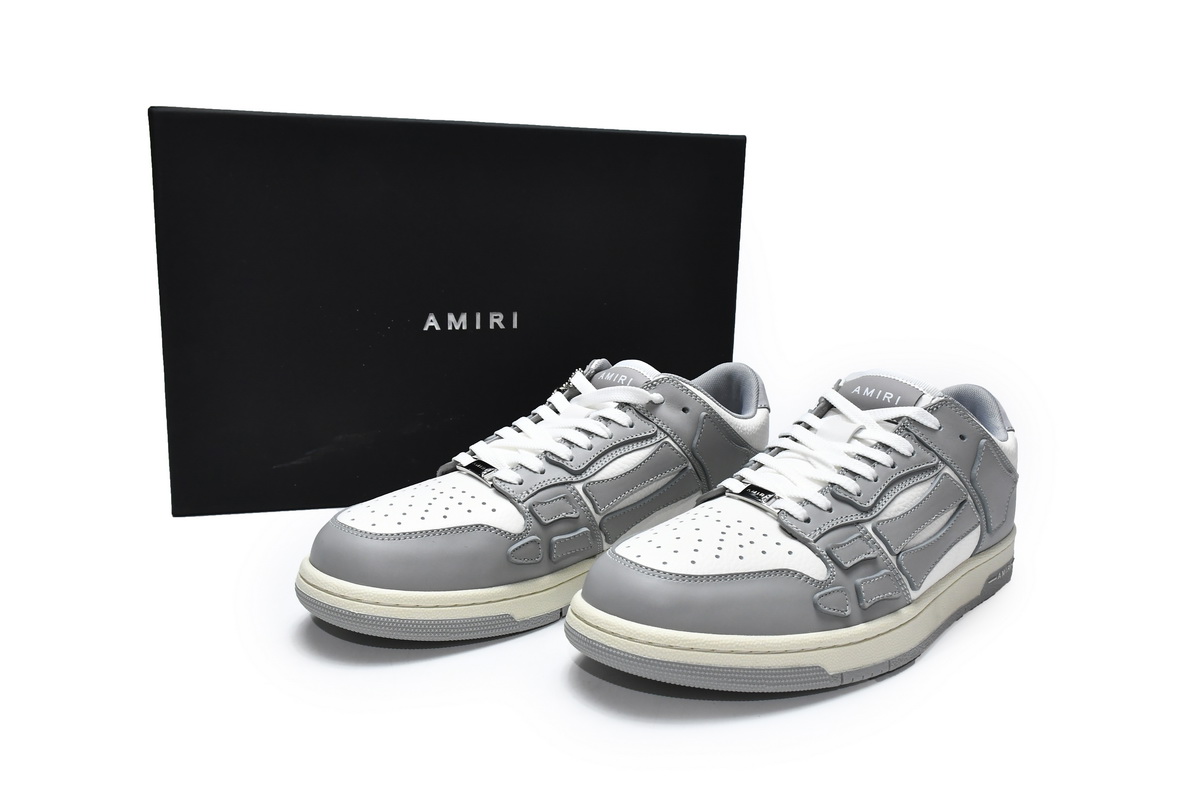 Amiri Skel Top Low White Grey