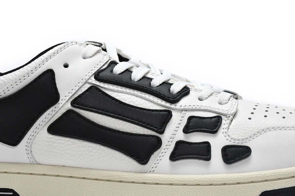 Amiri Skel Top Low White Black White