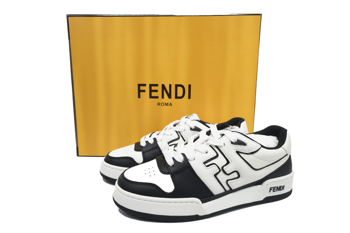 Fendi Match Low Sneaker White Black