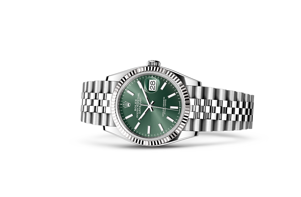 Rolex Datejust 36 Oyster-36 mm-Oystersteel White Gold Reference 126234 m126234-0051