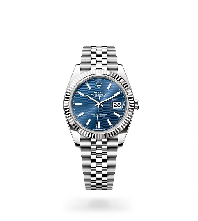 Rolex Datejust 41 Oyster-41 mm-Oystersteel White Gold Reference 126334 m126334-0032