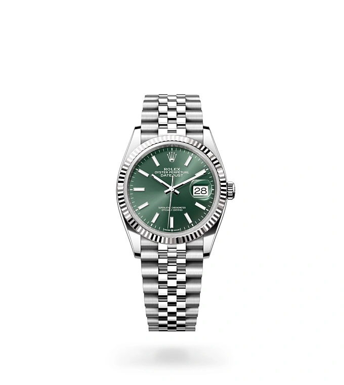 Rolex Datejust 36 Oyster-36 mm-Oystersteel White Gold Reference 126234 m126234-0051