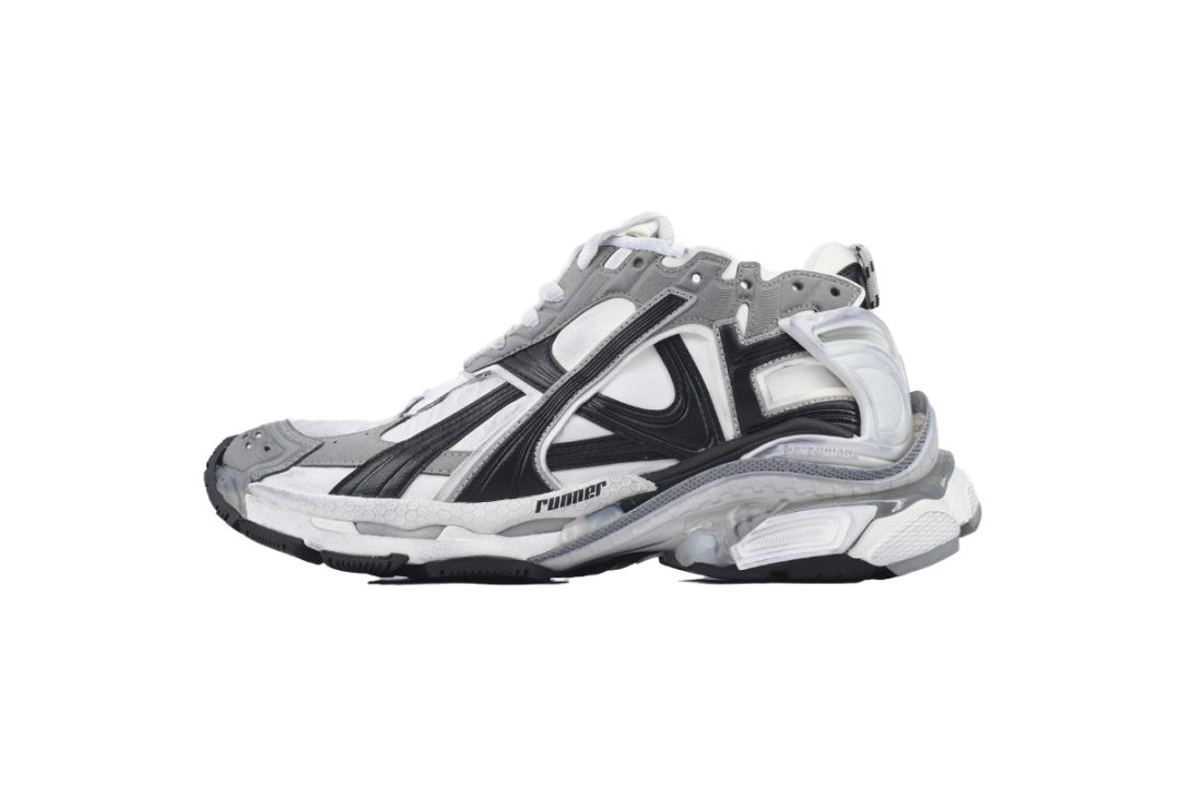 Balenciaga Runner Sneaker Grey White Black 772774 W3RNY 9012