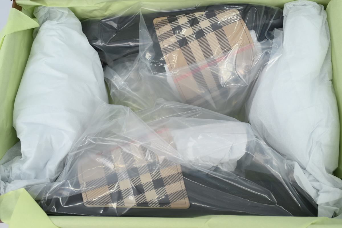 Burberry Check Slides Khaki