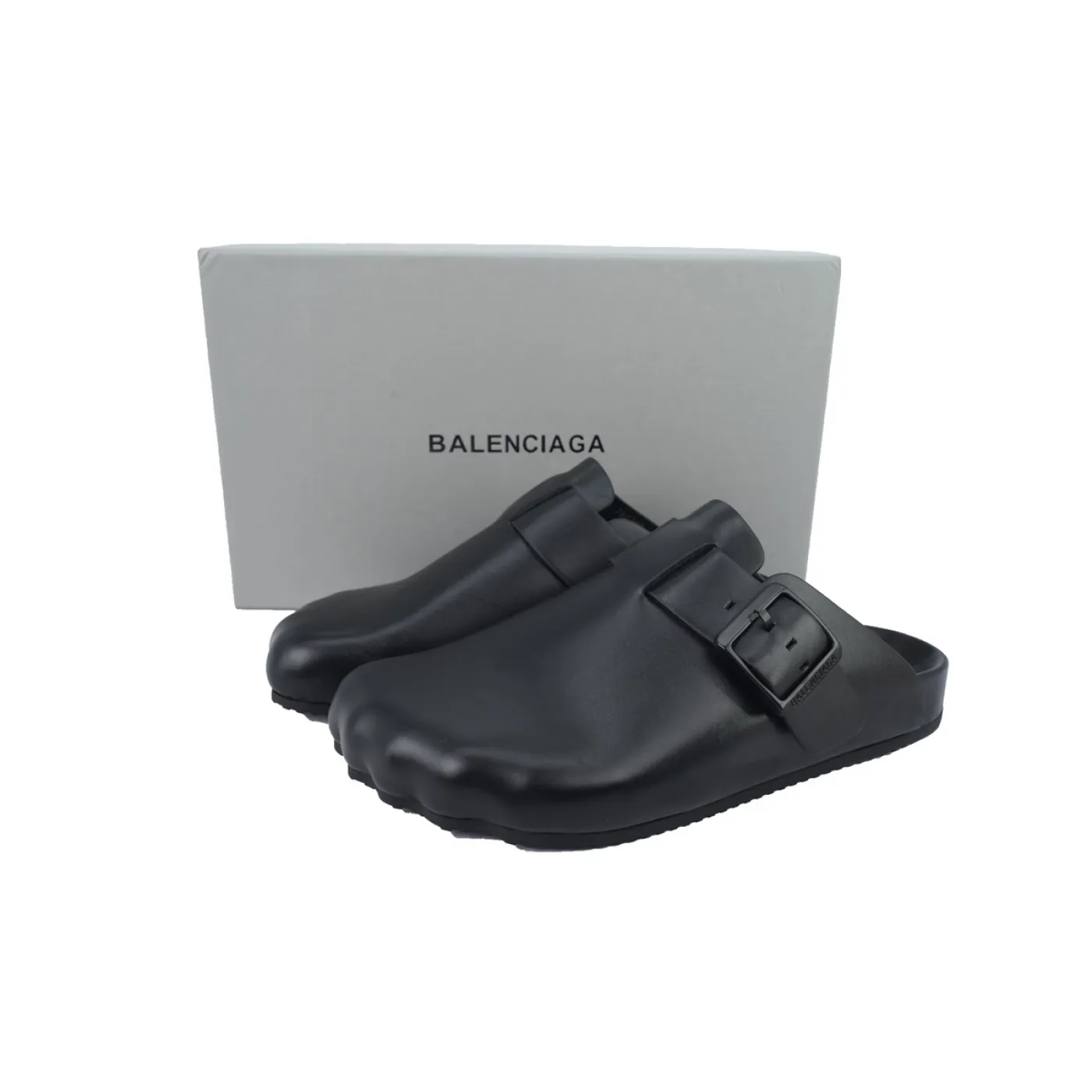 Balenciaga Sunday Mule Black Matte Calfskin