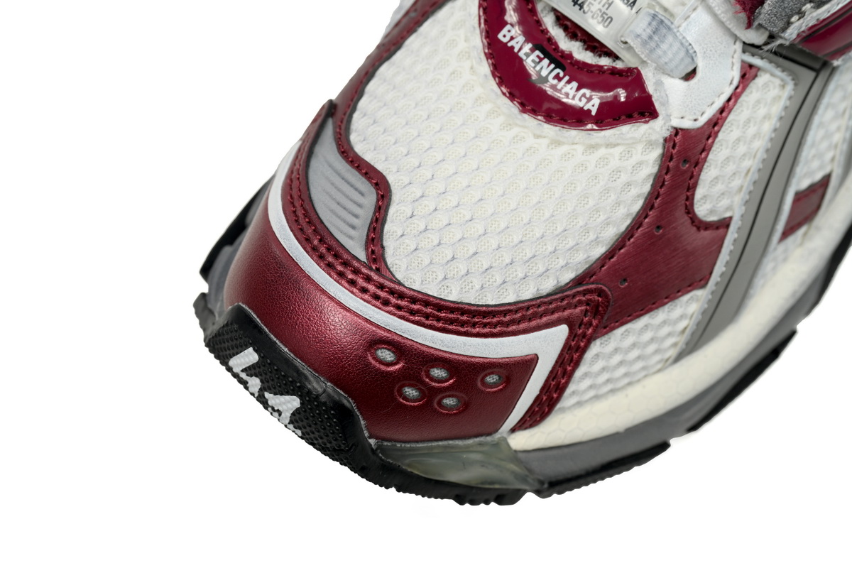Balenciaga Runner White Wine Red 677403 W3RB3 9069