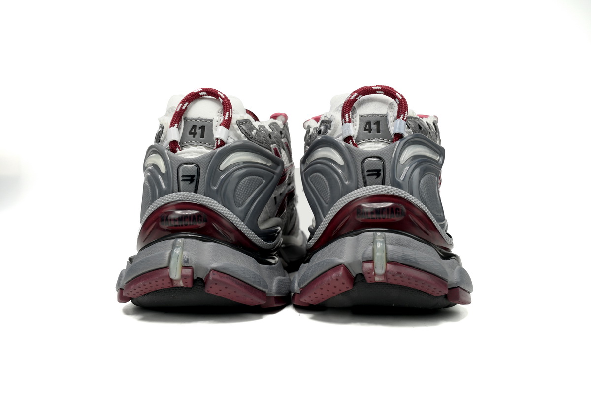 Balenciaga Runner White Wine Red 677403 W3RB3 9069