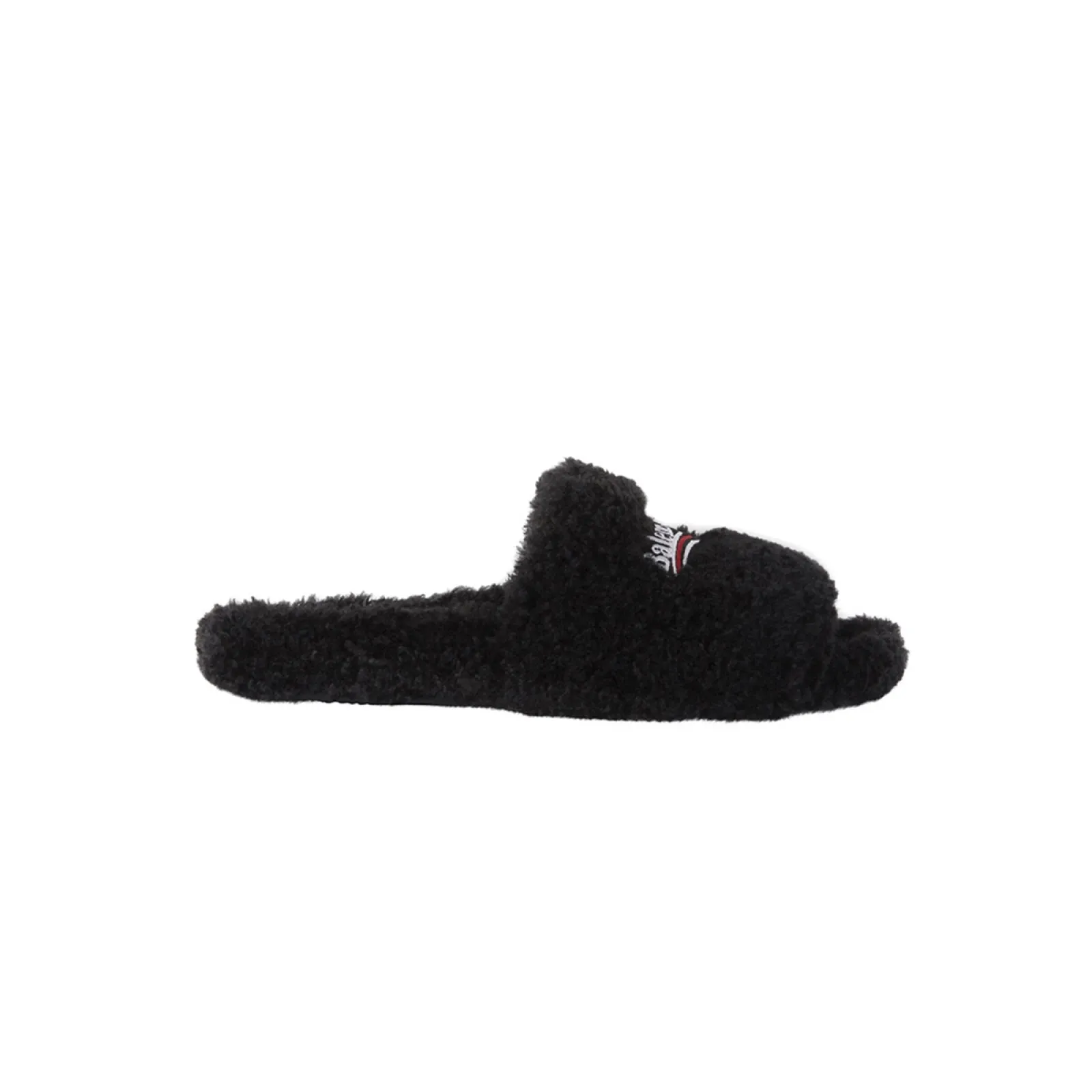 Balenciaga Furry Slide Black