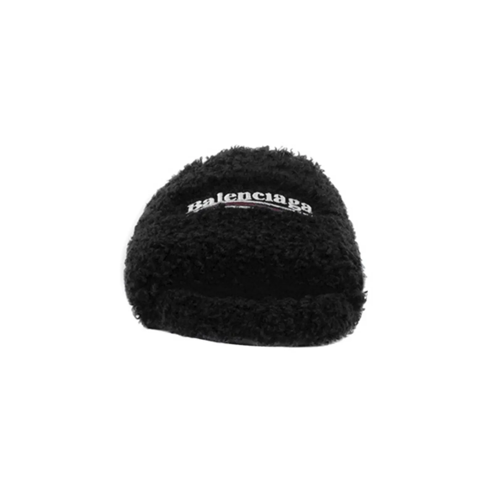 Balenciaga Furry Slide Black