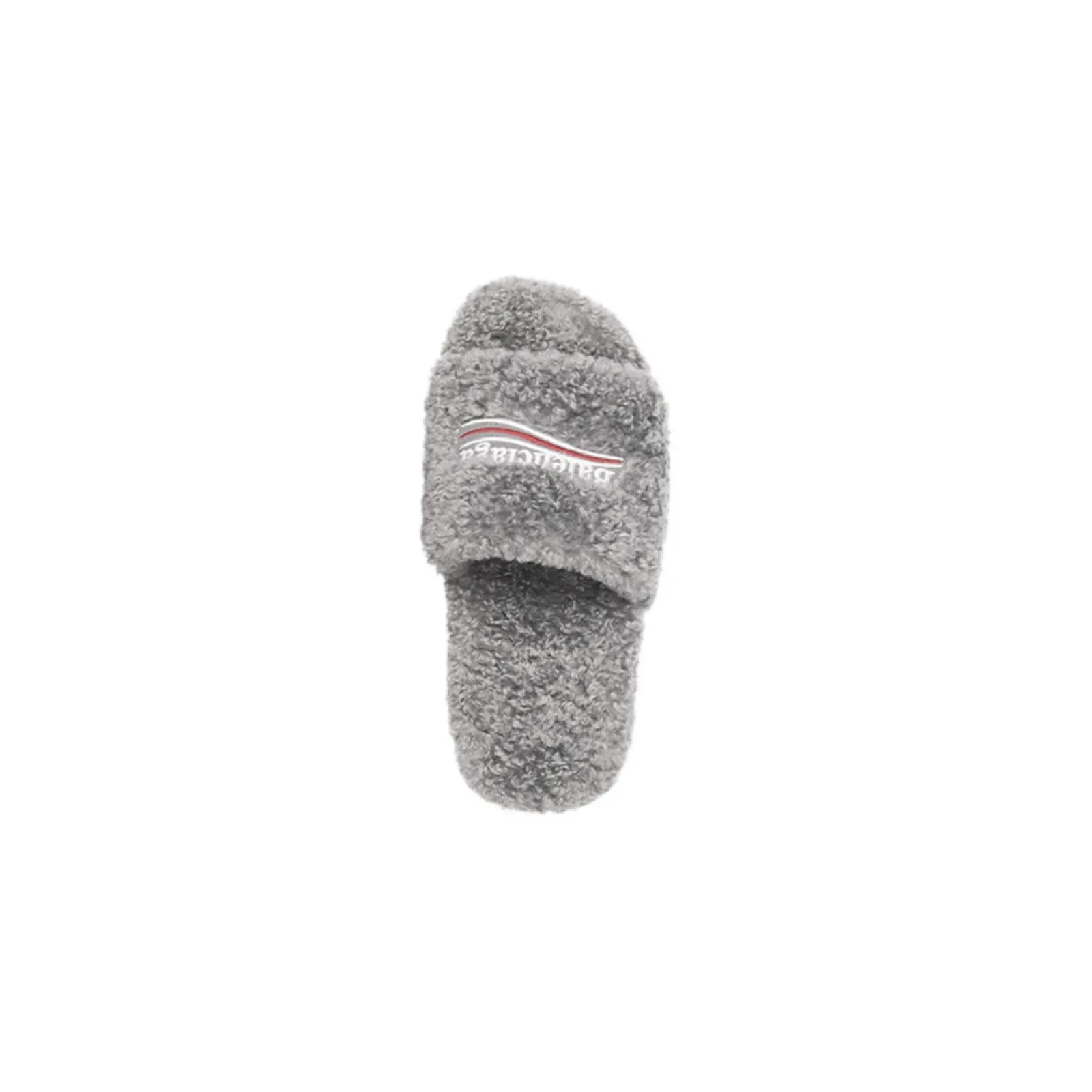 Balenciaga Furry Slide Grey