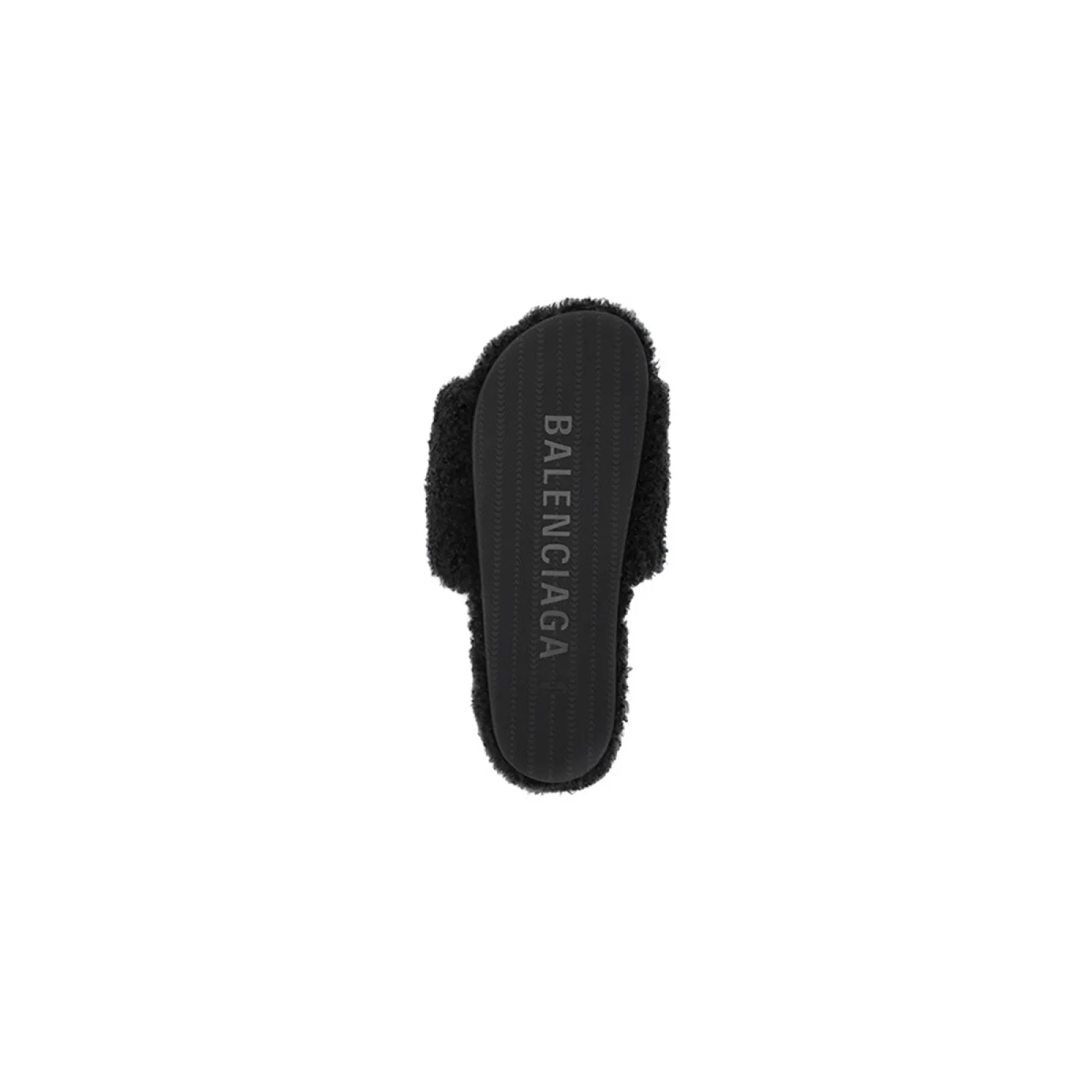 Balenciaga Furry Slide Black