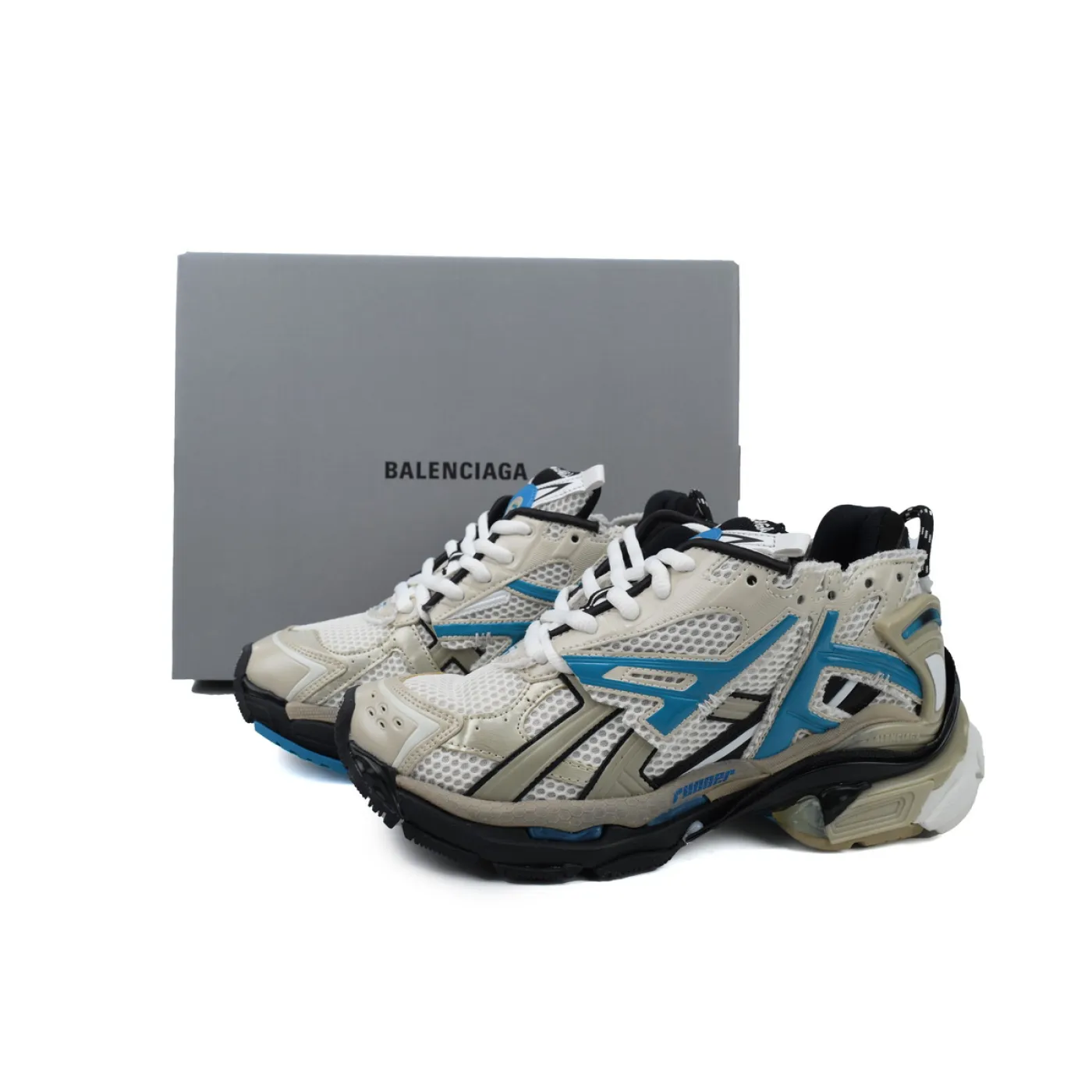 Balenciaga Runner Beige Grey Blue 677403 W0RB6 2028